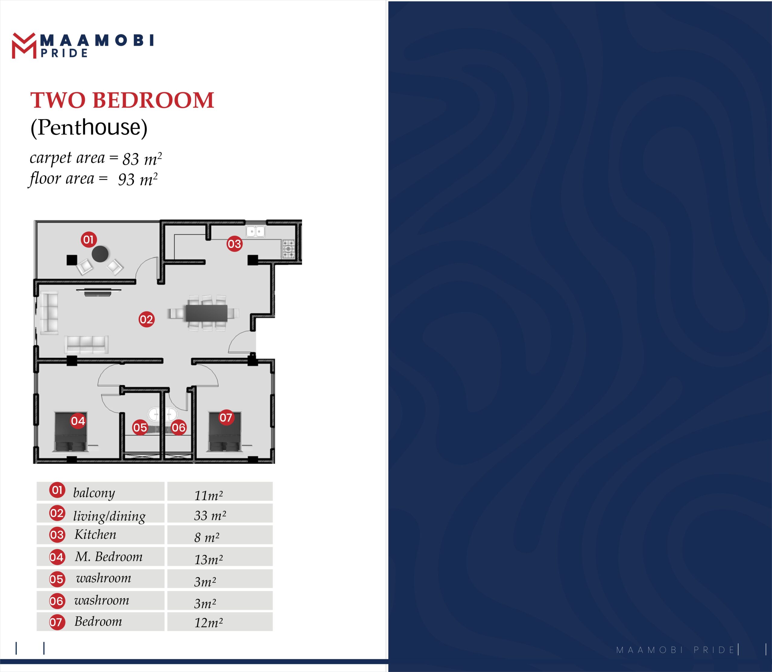 TWO BEDROOM PENTHOUSE